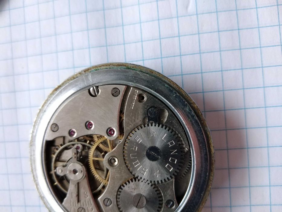 Антикварные карманные  часы Lanko Швейцария 15 камней