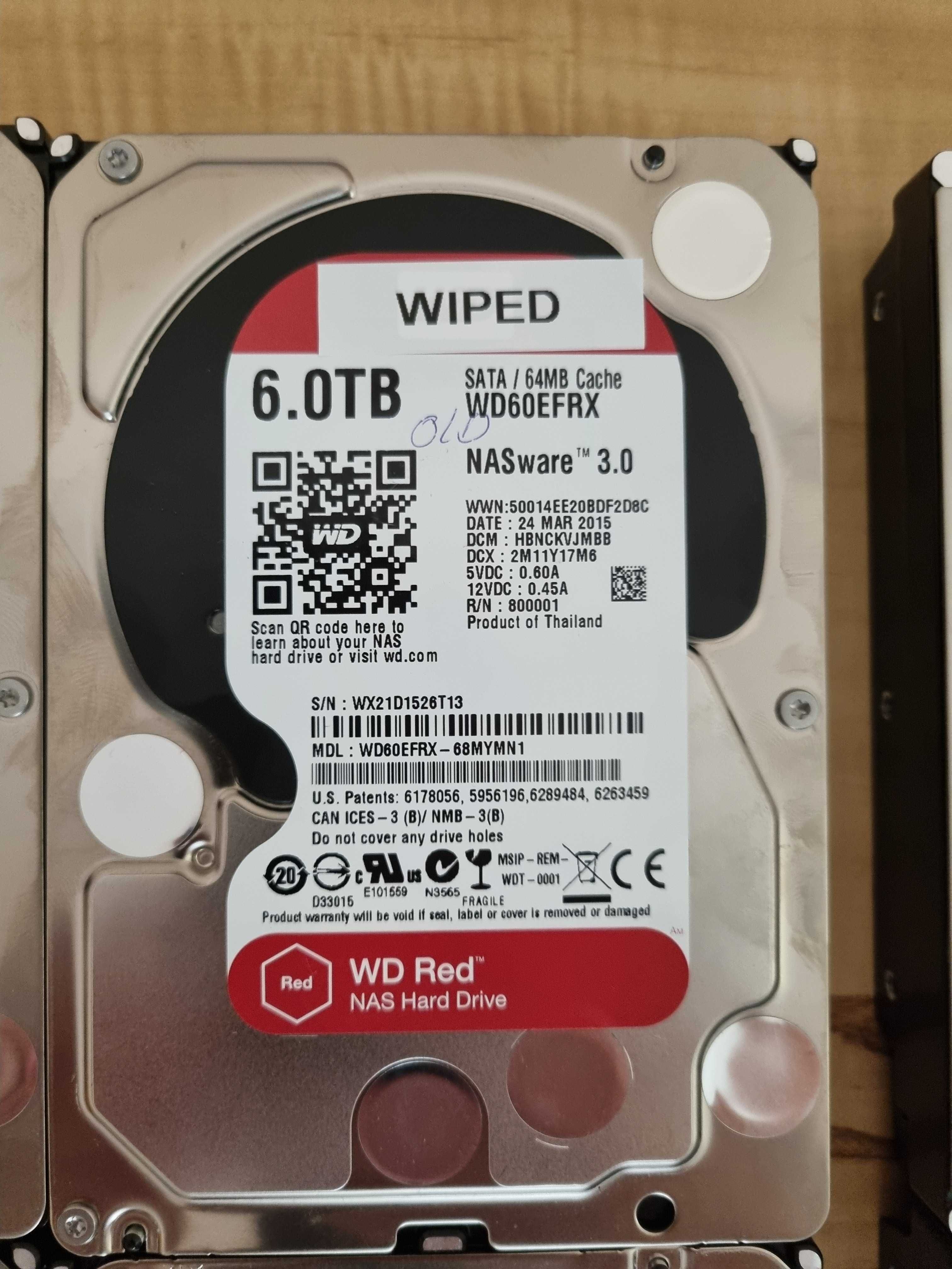 Dysk WD red 6TB WD6003FFBX WD6002FFWX WD60EFRX