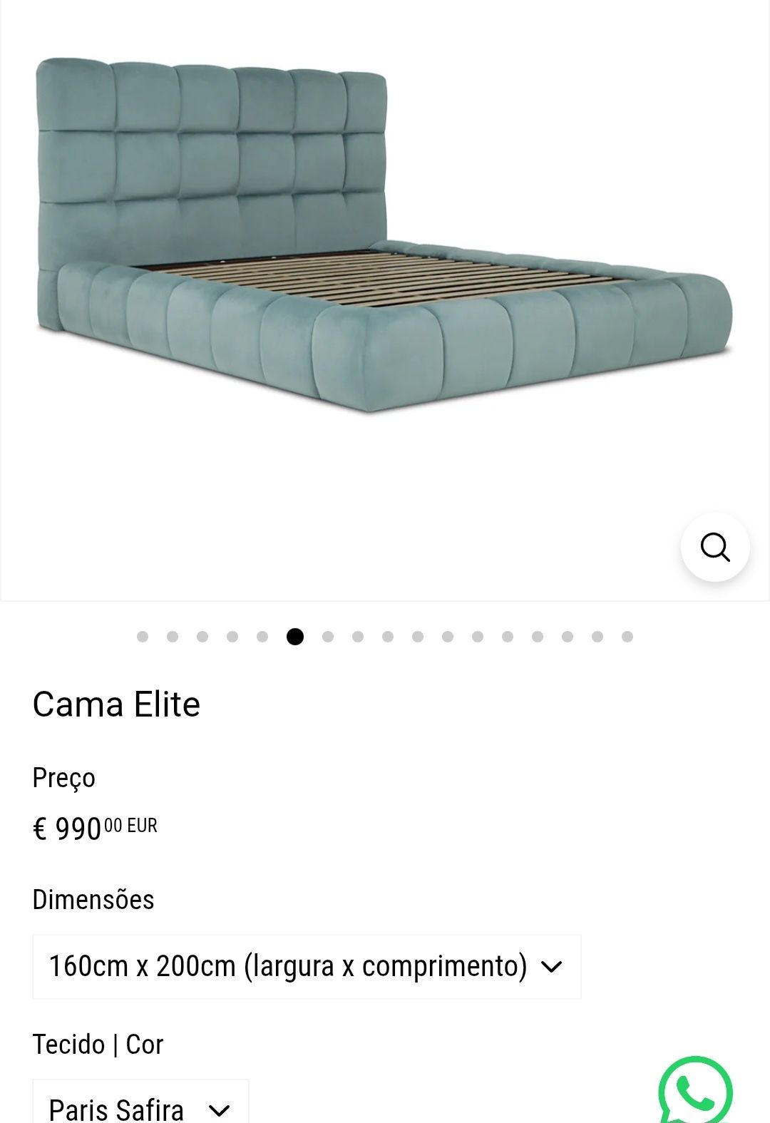 Cama elite como nova com arrumação