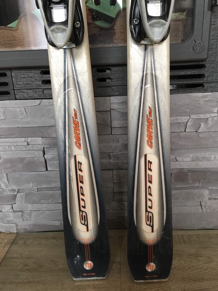 Narty carvingowe Rossignol 170cm Super carve 10.5 z wiązaniami