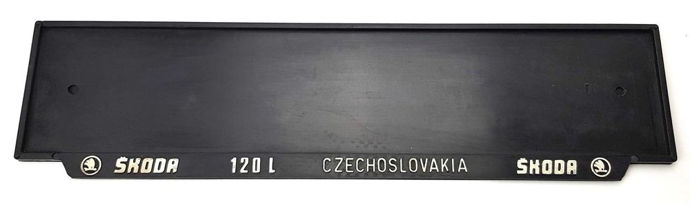 Podkładka gumowa pod tablice rejestracyjną Śkoda retro