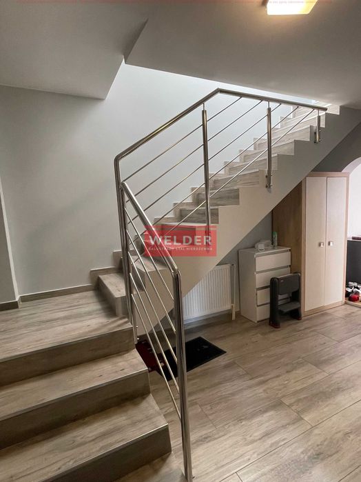 Balustrady harfa nierdzewne szklane nowoczesne loft poręcz
