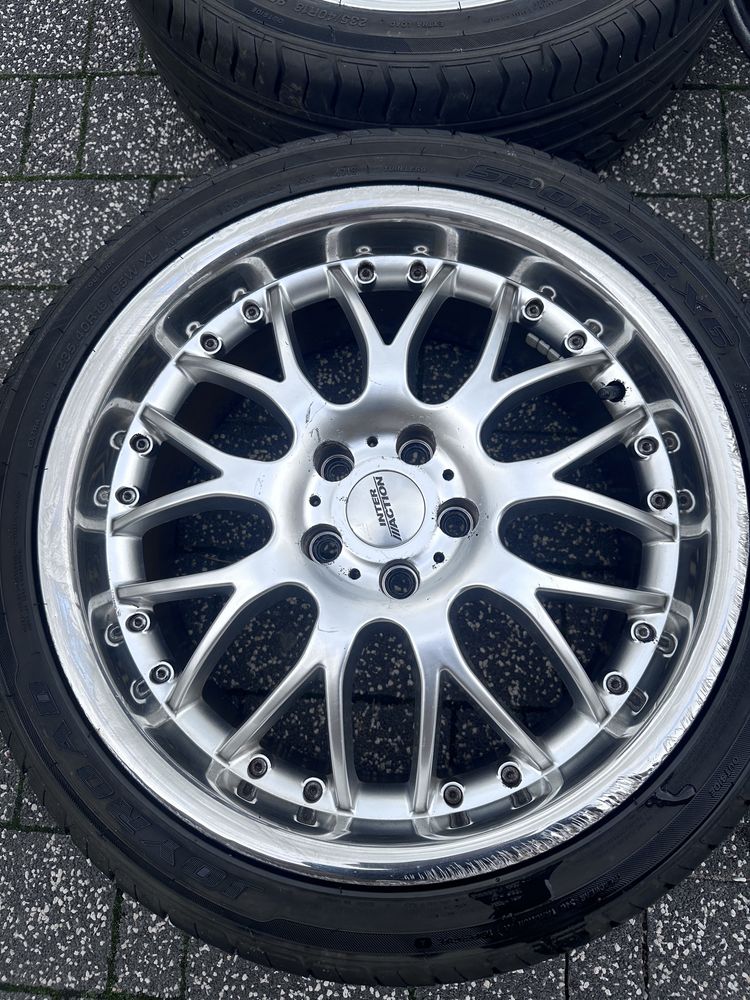 Felgi aluminiowe 18 INTER ACTION 5x112 ET40 8J – 2 opony BDB