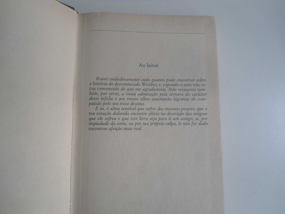 Werther por J W Goethe