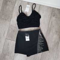 Sweterkowy crop top zara