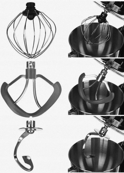 Польша 2200w 6,2л + подарок тестомес миксер тістоміс комбайн