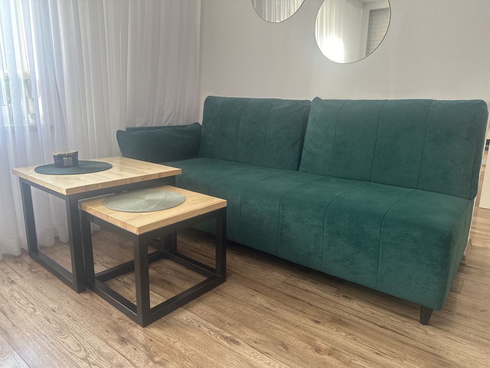 sofa butelkowa zielen