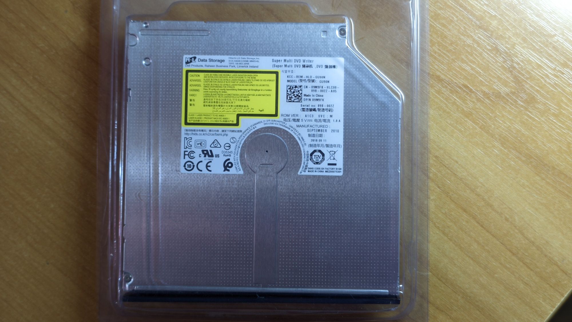 Оптичний привід HL GU90N DVD Writer Drive 09M9FK VER A1C3