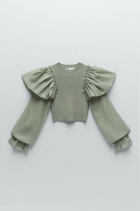 ZARAZ top/sweterek z falbanami