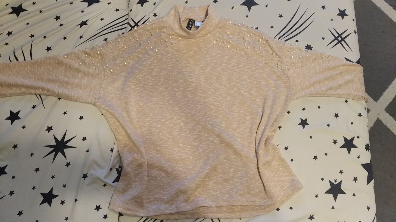 Nowy sweterek H&M pudrowy róż