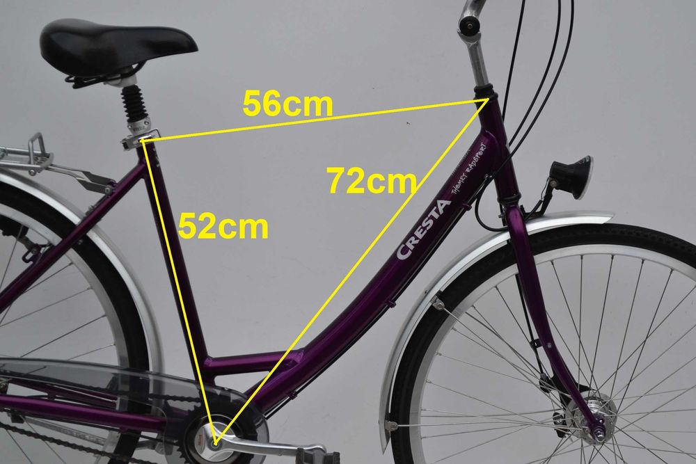 Rower miejski alu szwajcarski * Cresta koła 28'' 7 biegów