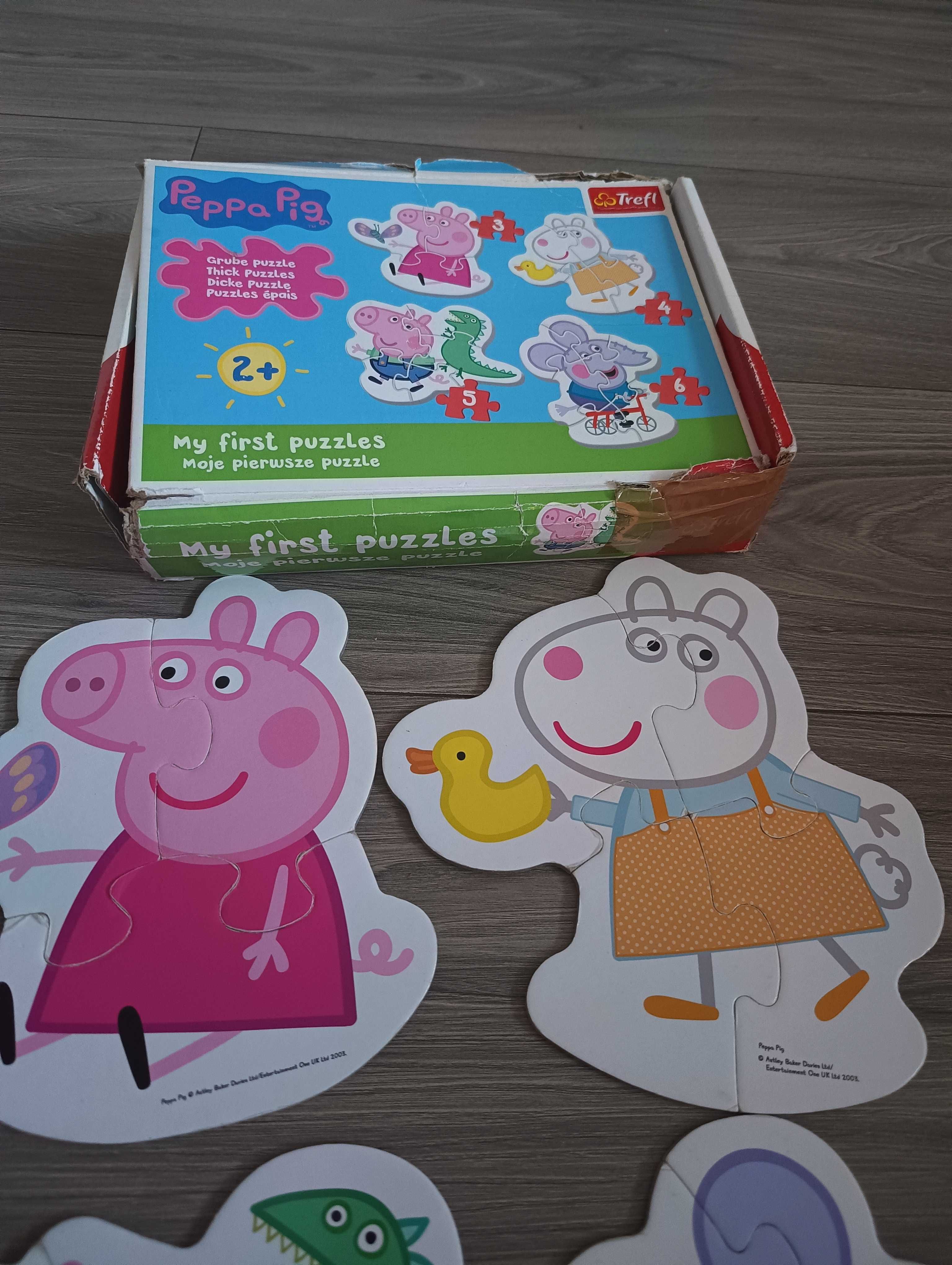 3 komplety puzzli dla 2 latka