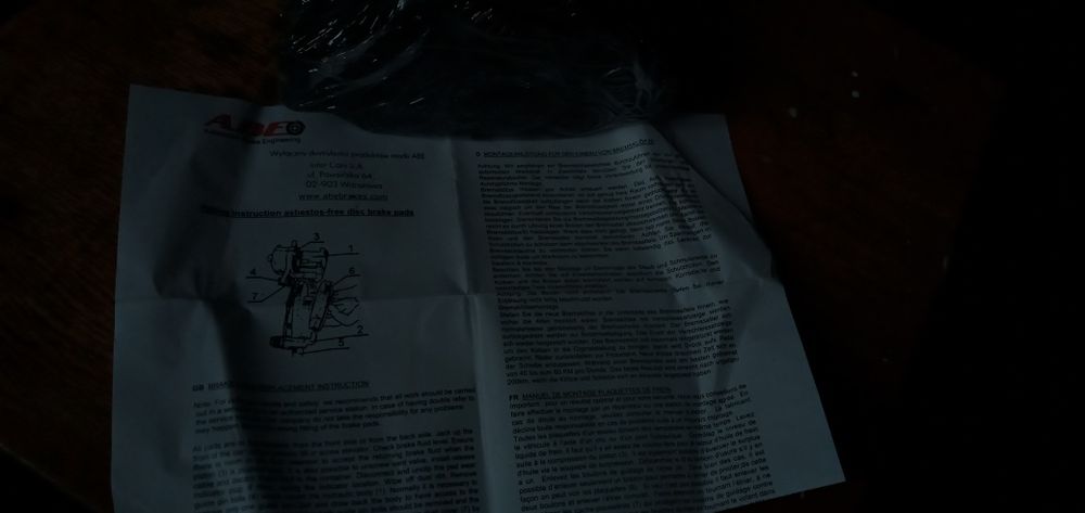 Тормозні колодки до Фольцвагега