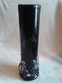 Piękny wazon PRL nr 7 wysoki bordowy tuba Tarnowiec