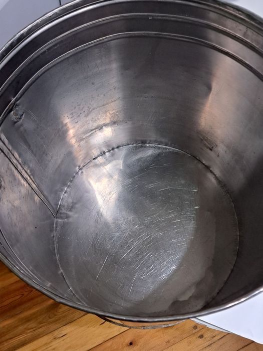 Каструля,  СССР,  Нержавейка, 65 литров,  выварка