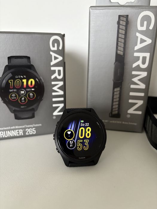 Garmin Forerunner 265 z pasem HRM Dual - zestaw