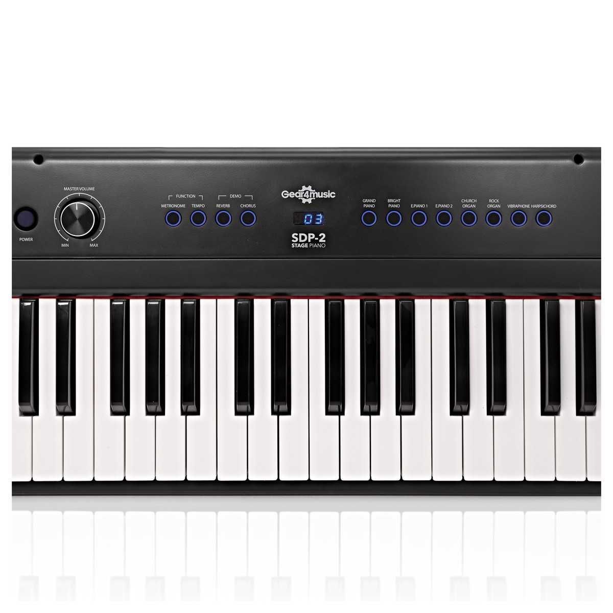 Piano de Palco Gear4music SDP-2 + Pacote Completo