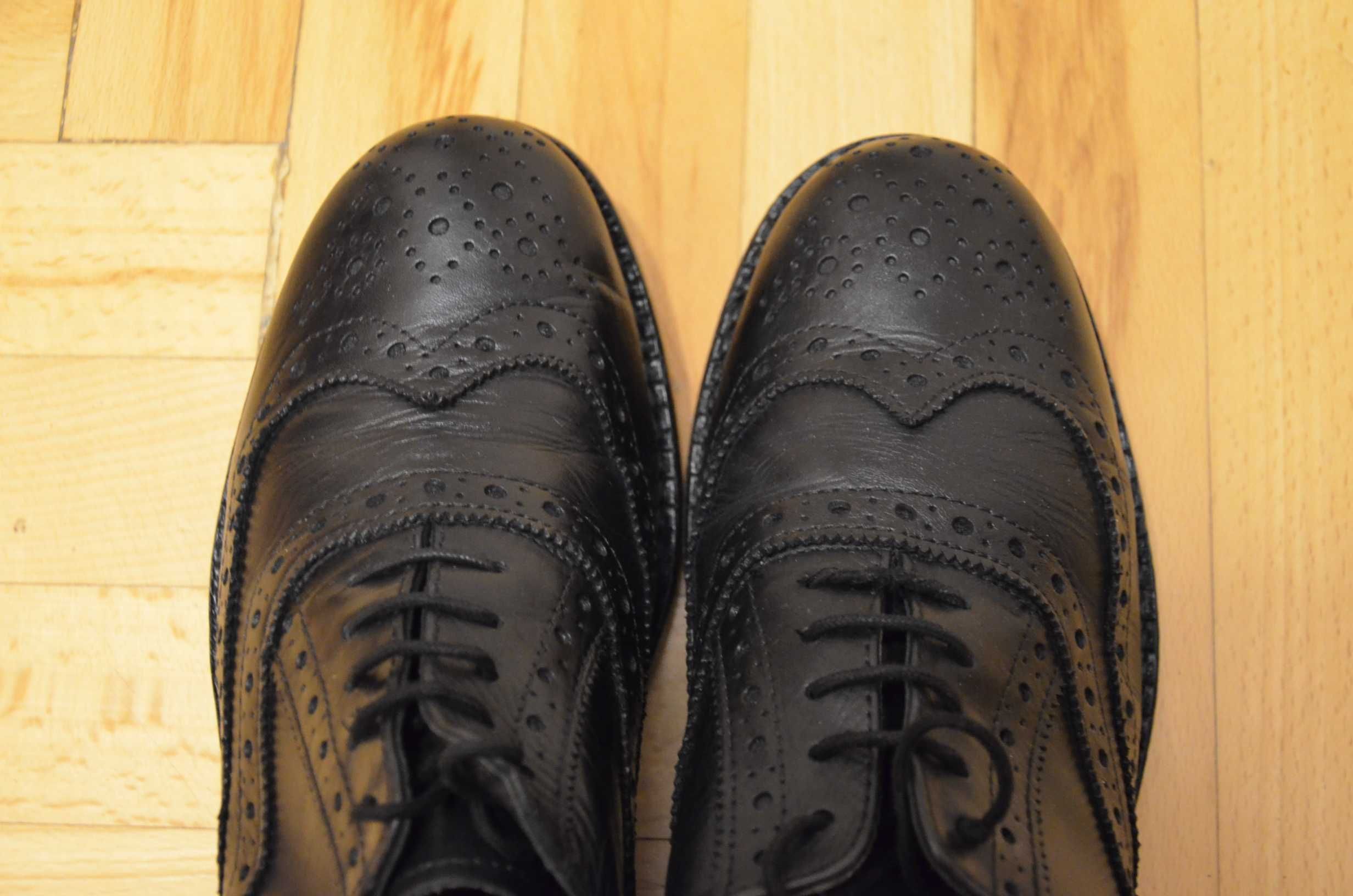 Buty brogsy Ask the missus 41 wkł.27 skóra pancerne obuwie