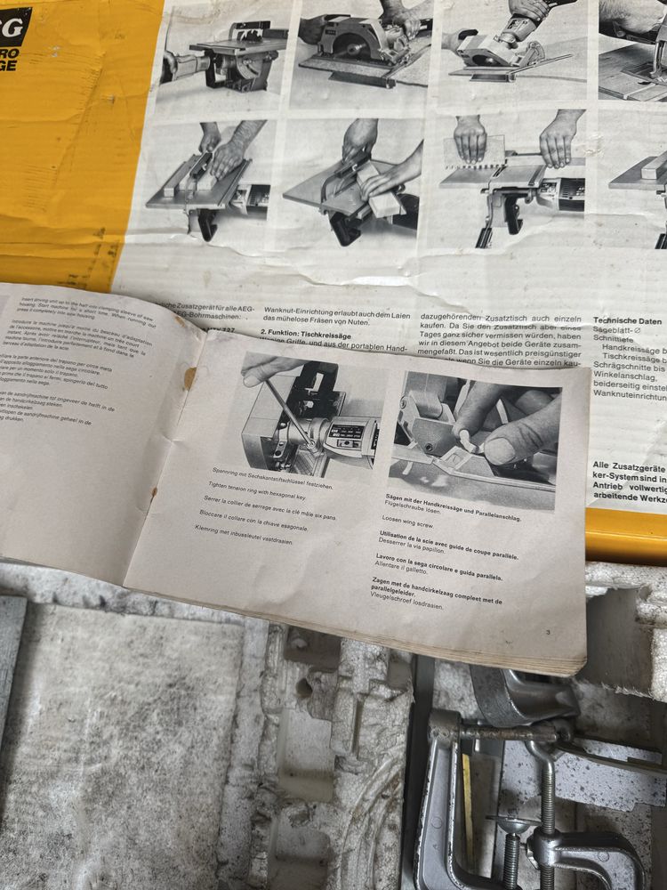 Pilarka stolowa niemieckiej firmy AEG HTK727