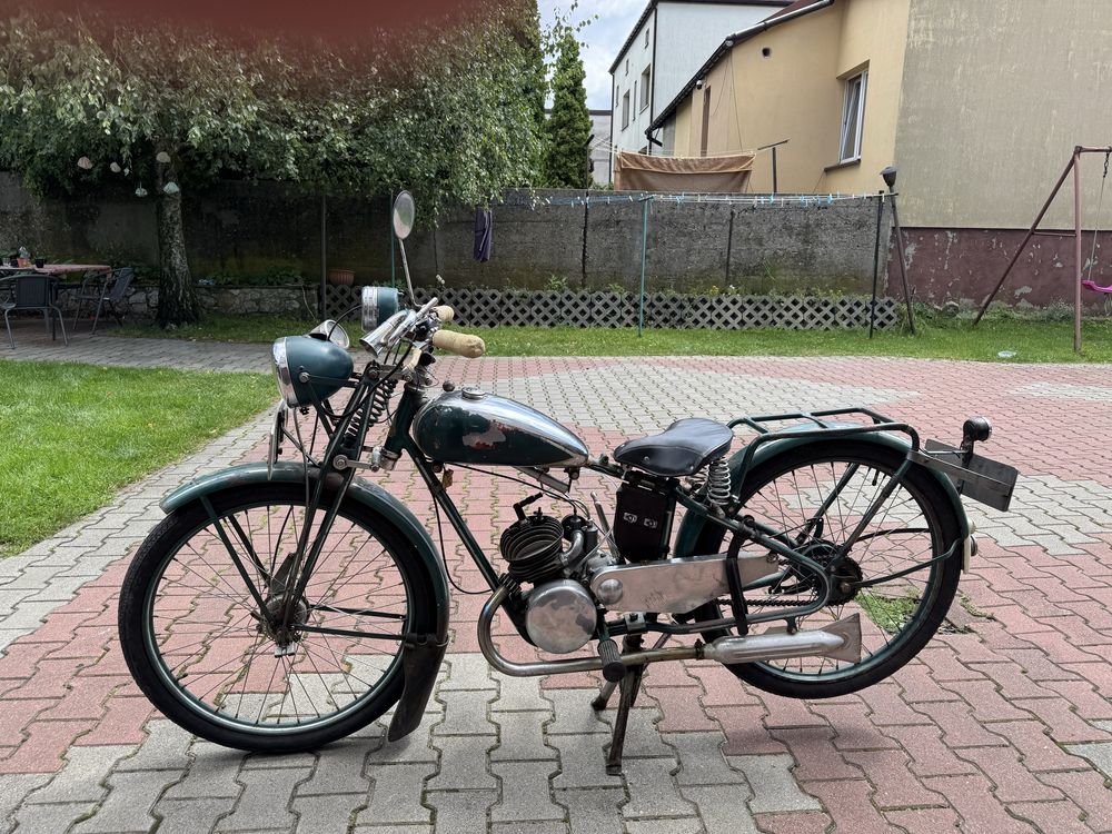Motocykl klasyk Monark 118cc w dobrym stanie