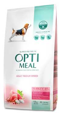 Сухой корм OptiMeal(Оптимил)для собак средних пород с индейкой 12 кг