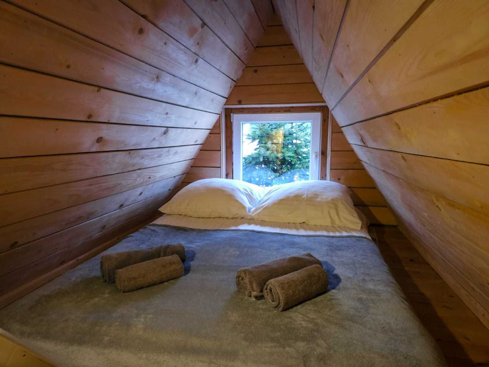 Domek z jacuzzi w górach na wyłączność z kominkiem wakacje noclegi
