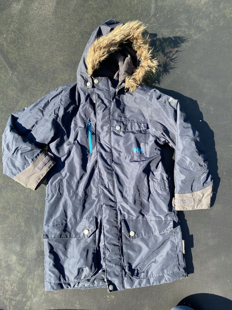 Kurtka płasCz zimowe 128 / 8 lat helly hansen unisex