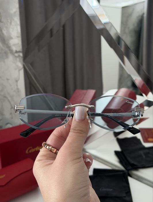 Солнцезащитные очки cartier антиблик полный комплект