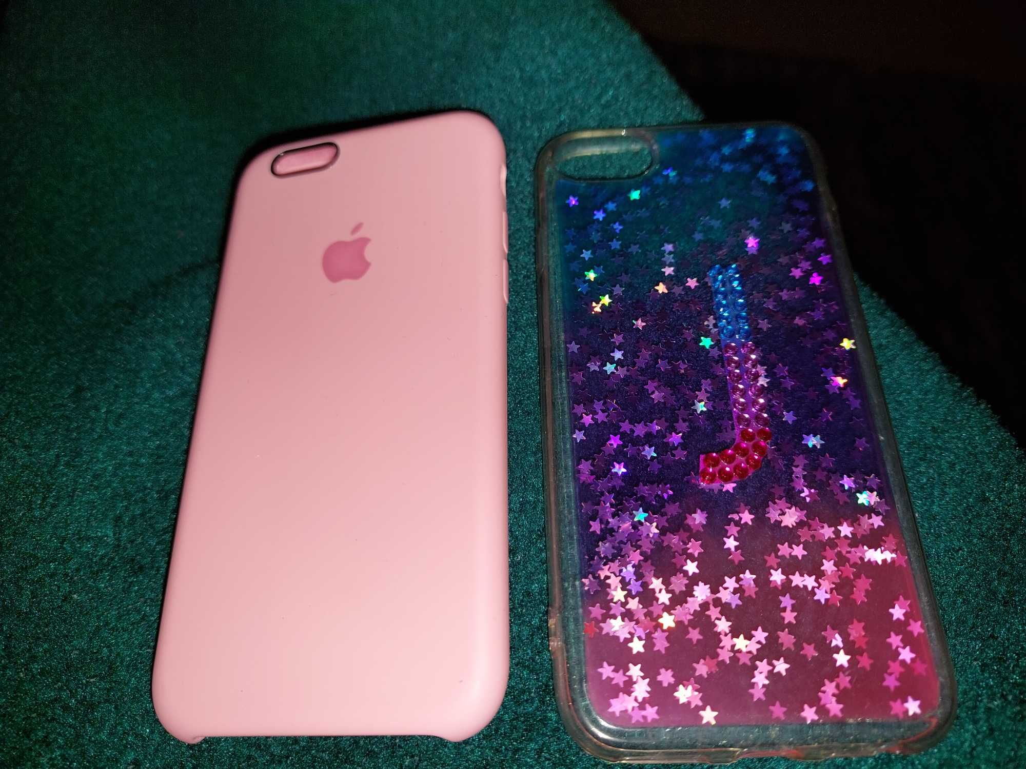 3 Capas iphone 6s rosa /com cores e brilhantes/ Minnie