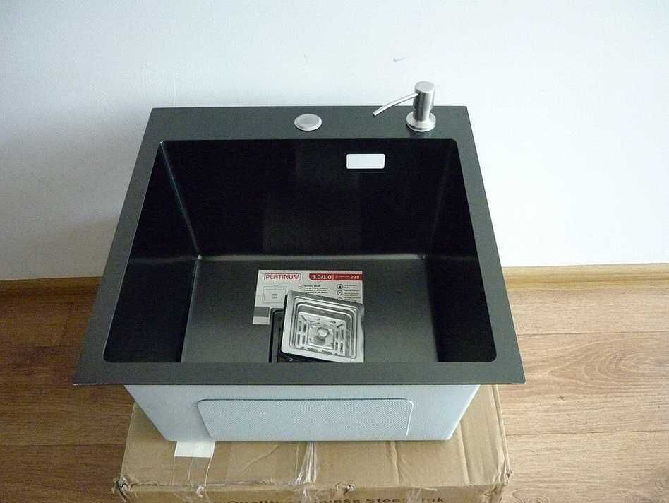 Нержавеющая кухонная мойка Platinum.Прямоугольная, 45/45см