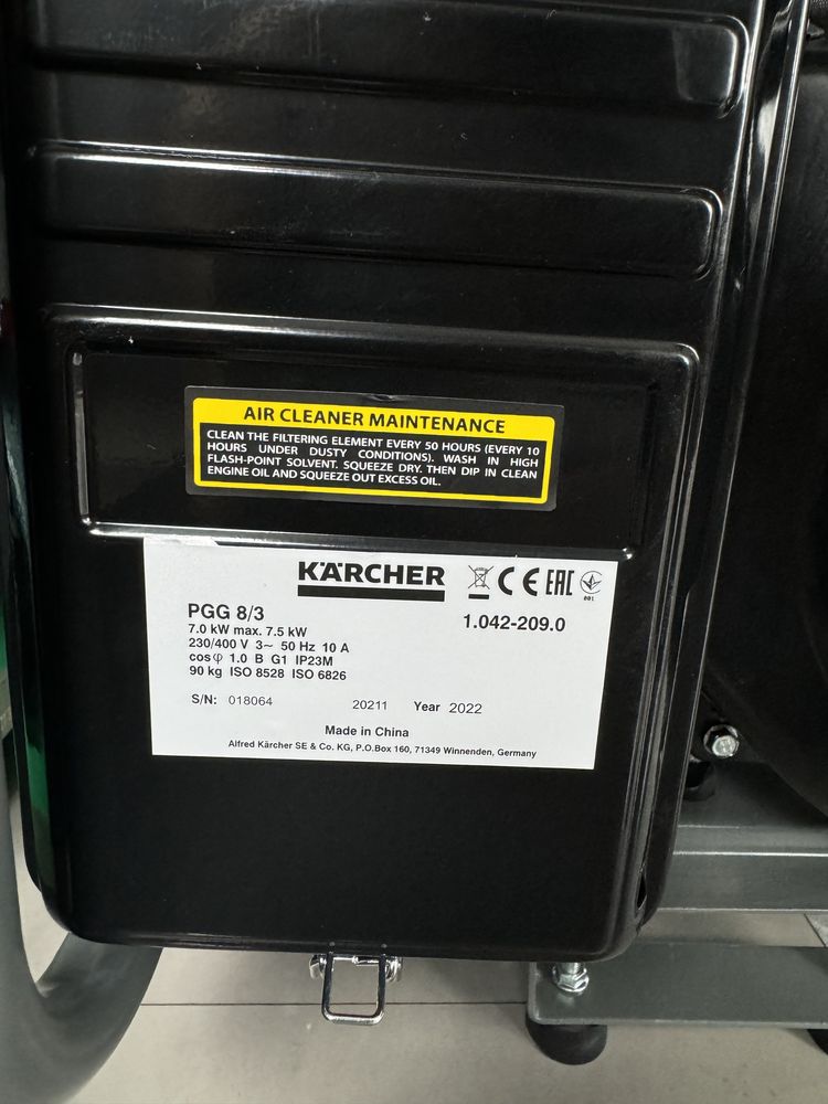 Генератор Kracher PGG 8/3 7.5kW
