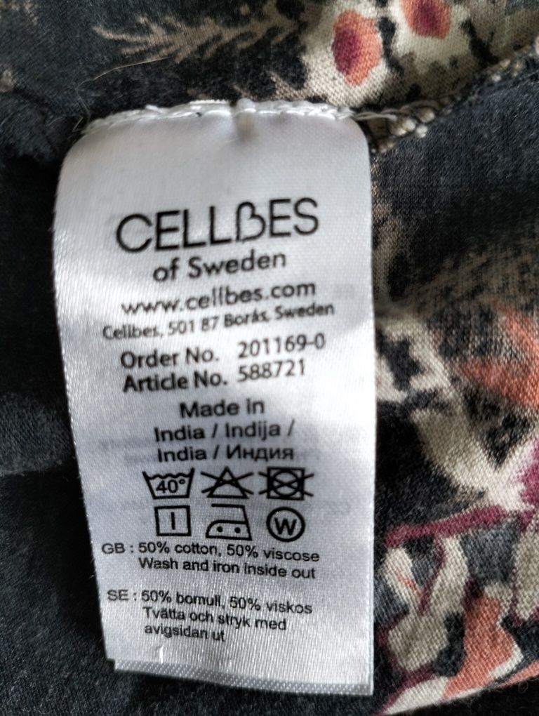 Tunika Plus Size, wzór kwiatowy, 7XL, 8XL.