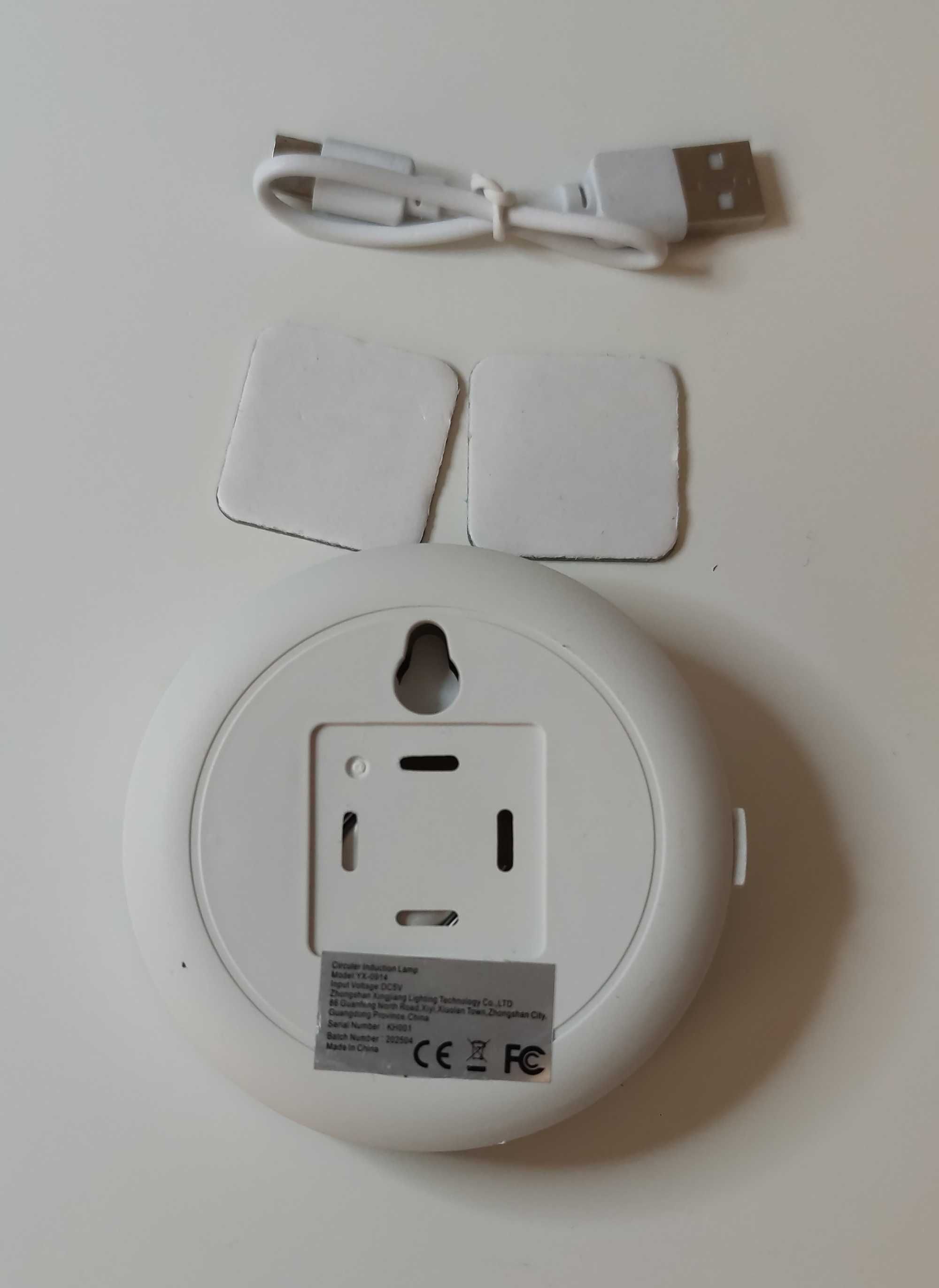 3x Lampka Nocna LED Bezprzewodowa Czujnik Ruchu Zmierzchu USB Magnez