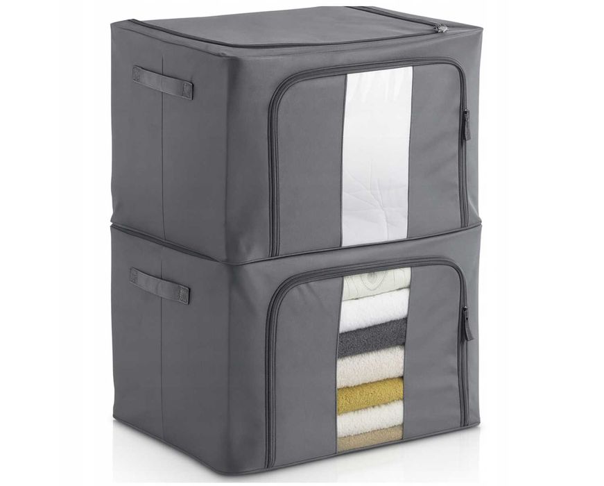 2x Organizer Torba do Przechowywania Ubrań Szafy na Pościel Ubrania
