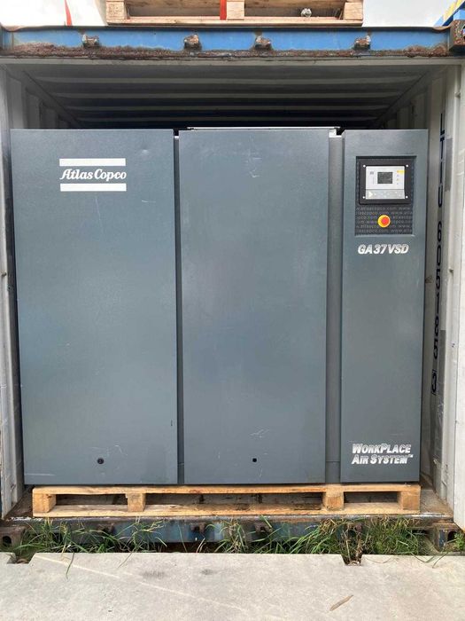 Kompresor śrubowy falownik Atlas Copco GA 37 VSD 7,25 m3/min  37 kW