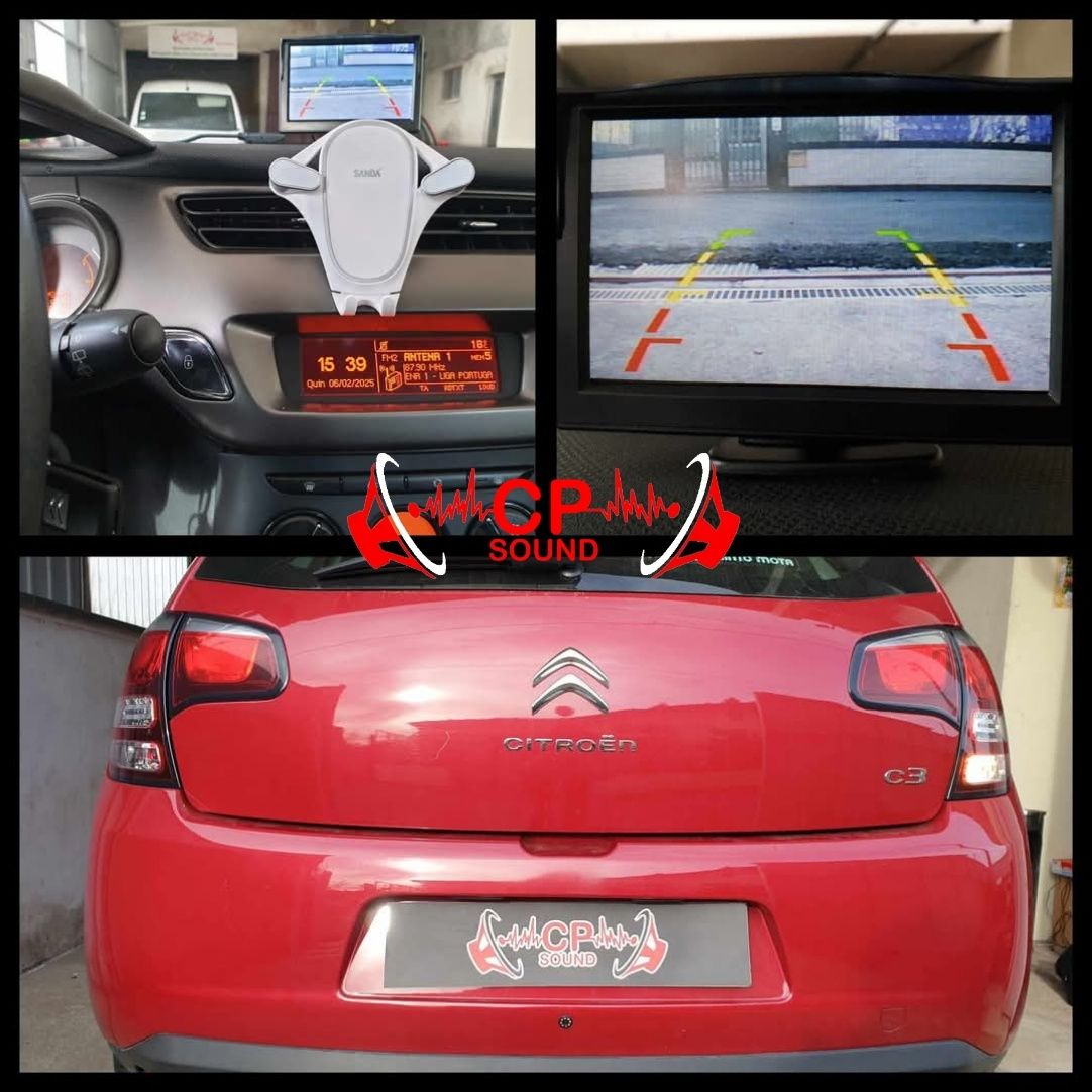 Montagem e venda de som sensores camera manometros volante em carros