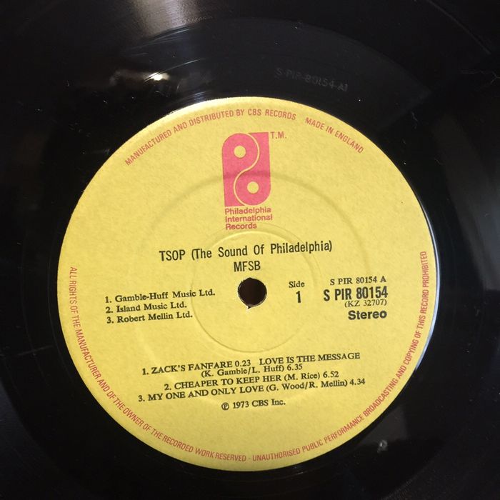 Vinil: Mfsb Tsop - The Sound of Philadelphia - 1973