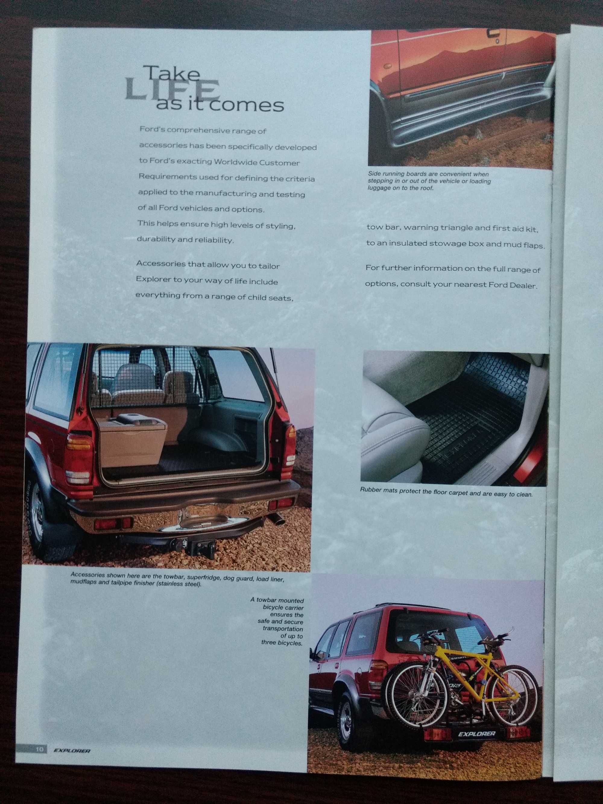 Prospekt katalog Ford Explorer II 1997 r. język angielski