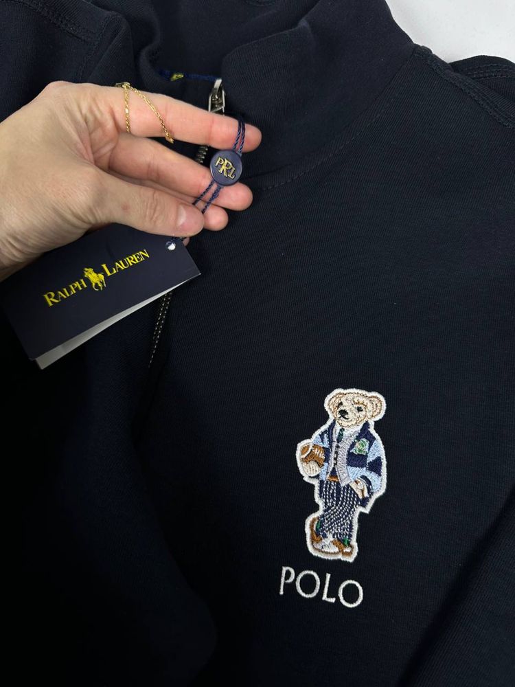 1/4 зип Polo bear by Ralph Lauren, поло бир мишка, кофта свитшот поло