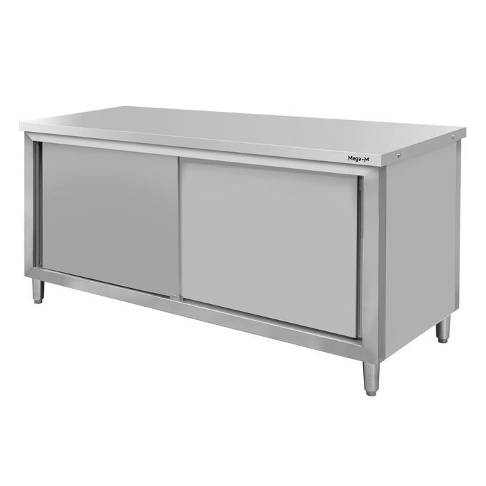 Stół gastronomiczny centralny przelotowy Mega-M 180x70x85 cm