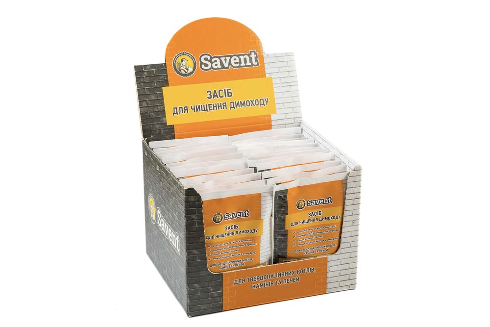 Засіб для чищення димоходів Savent 1 кг (25 шт х 40 г) Чистка дымохода