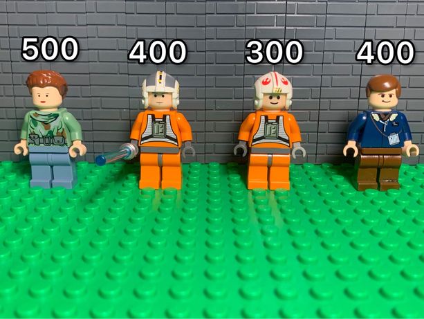 Раритетные минифигурки Lego Star Wars, Хан Соло,Лея,Люк Скайуокер