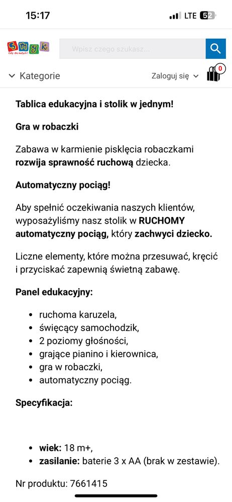 Stolik edukacyjny muzyczny ricokids