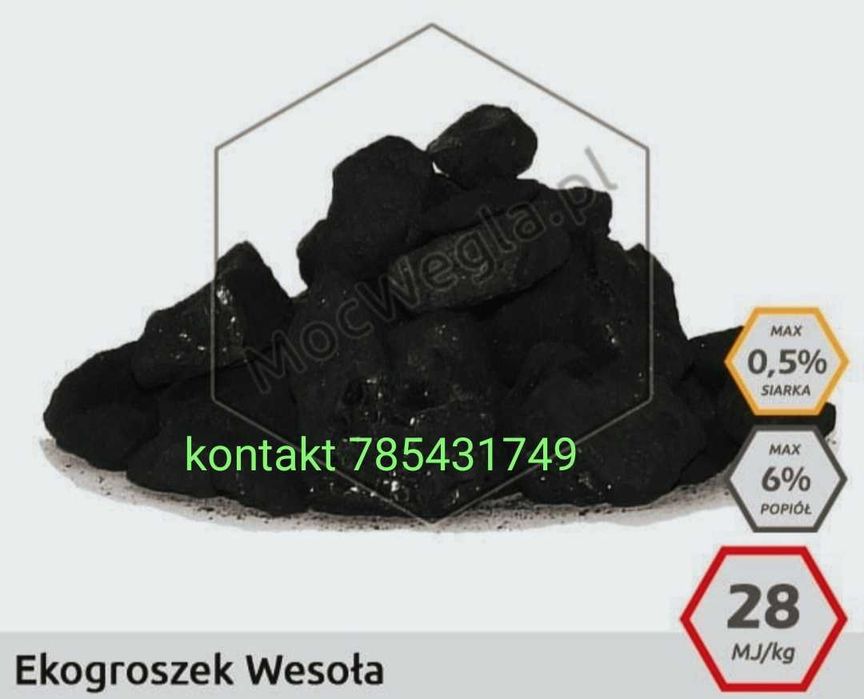 ekogroszek Wesola 5-25 kal.32 MJ większa ilość 1250 tona 1300