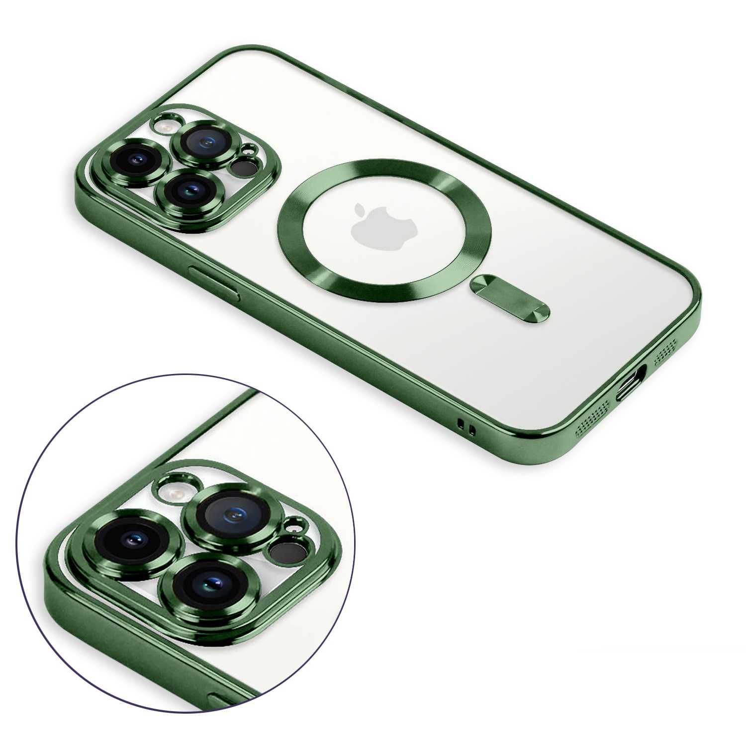 Plecki Etui Iphone 13/14/15 Plus Pro Max Magsafe Magnetyczne C Zielony