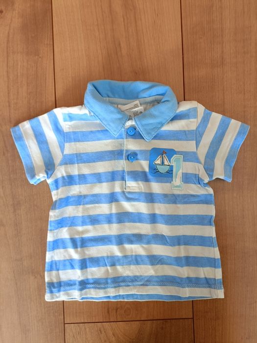 Camisa + Polo de manga curta - 2/4meses (62cm)