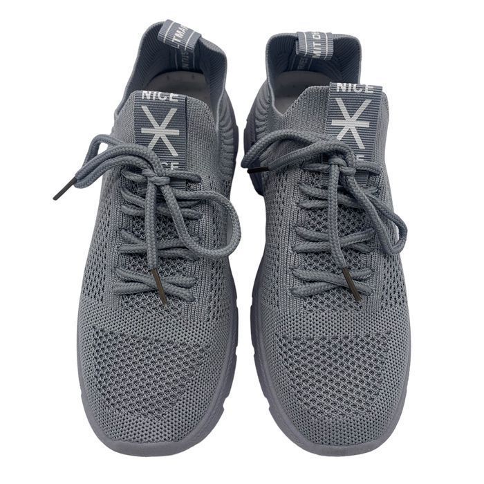 Buty damskie sportowe sneakersy szare wsuwane elastyczne rozm 37