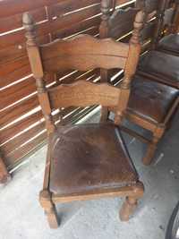 Krzesła  dębowe trony