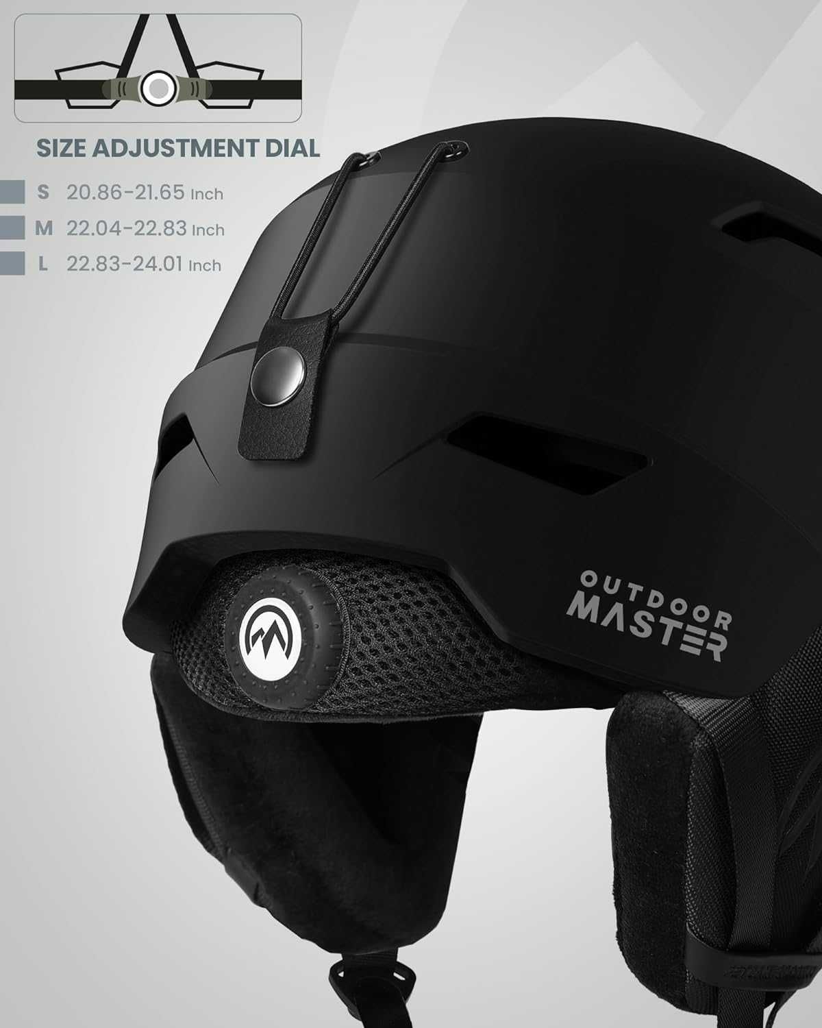 Zestaw kask i gogle narciarskie OutdoorMaster