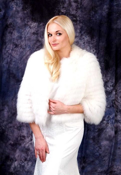 весільні шубки свадебные накидки горжетка белая болеро норка писец